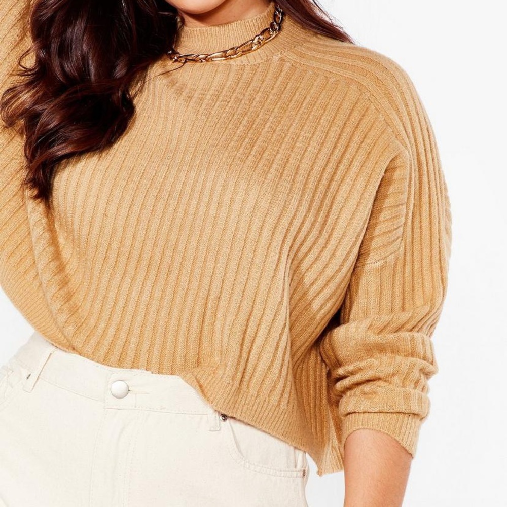 High neck sweater